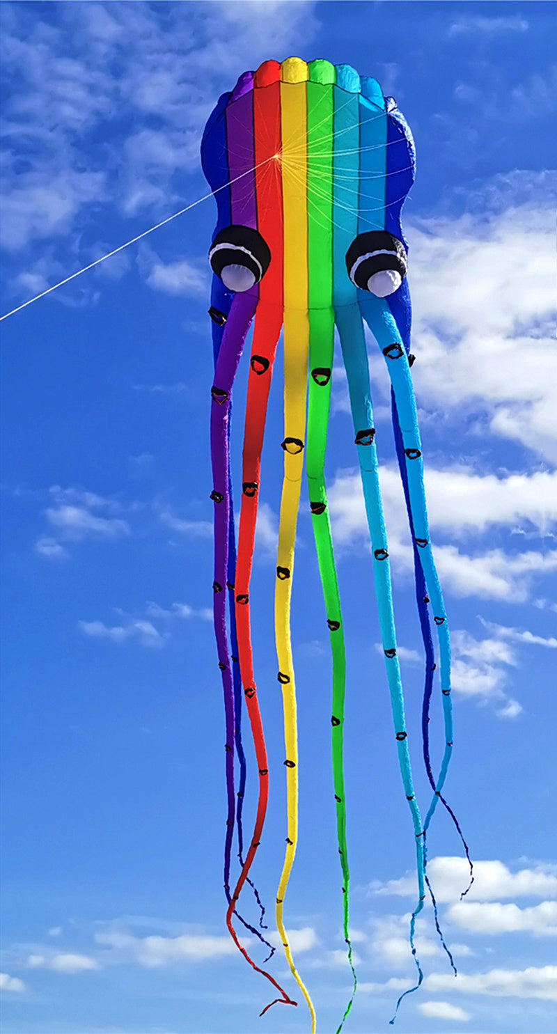 Free Shipping 23m octopus kites windsurfing flying papalotes for adults parachute garden toys sports large outdoor games Power
