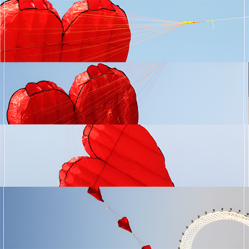 free shipping soft kites flying heart kites for adults kites and rays and lines love kites factory volantines paraglider fishing