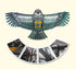 free shipping 10pcs/lot eagle kite wholesale factory weifang kite ripstop nylon fabric flying bird kites for adults professional