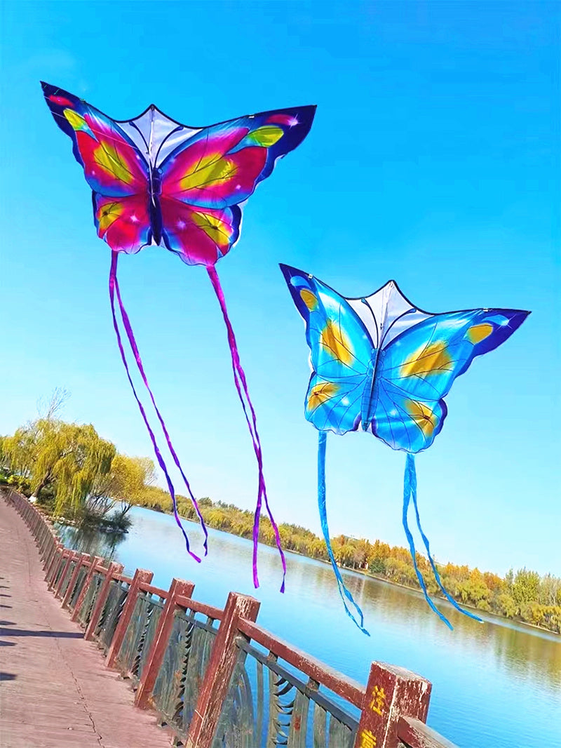 free shipping butterfly kites flying for kids kites nylon kites factory professional winds kites recreational reel flying fairy