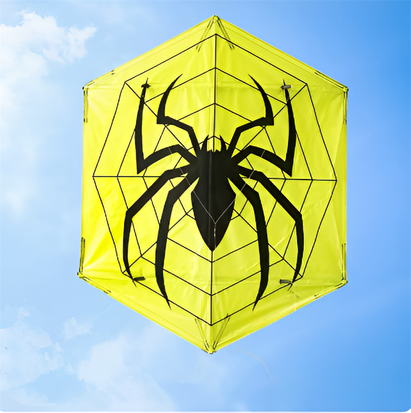 free shipping spider kite flying for adults handle outdoor toys parachute kites hexagonal kite moscas open better kites factory
