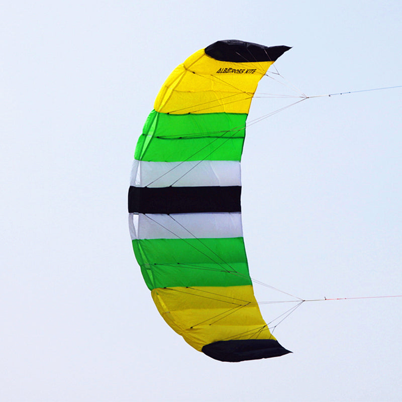 free shipping dual Line Stunt flying power Kite rainbow large soft kites for adults stingray kite ripstop nylon fabric kite reel