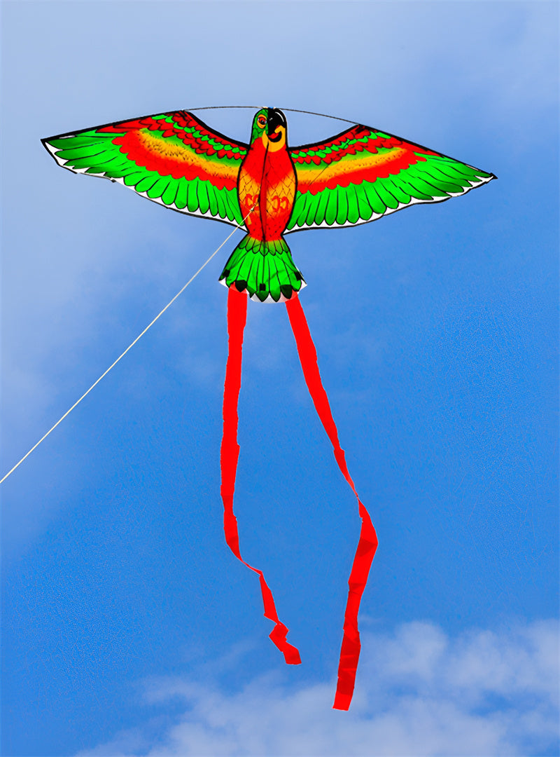 free shipping parrot kites flying toys for children kites reel weifang kites factory volantines rainbow high paraglider fishing