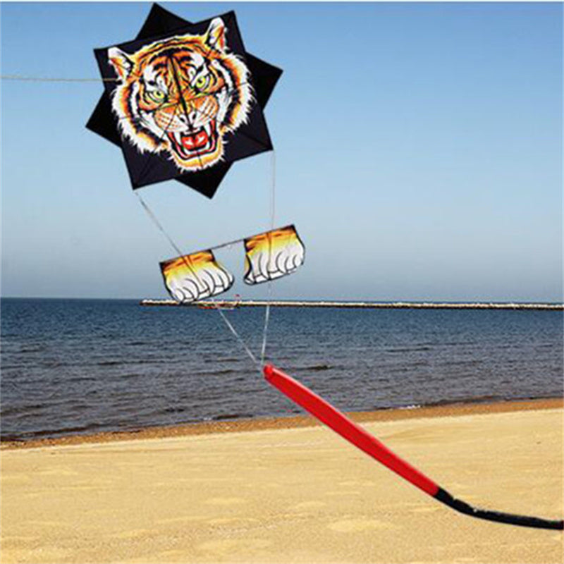 free shipping gossip tiger kite fly for outdoor toys parachute kites eagle latawiec reel cartoon children kites veleta livre