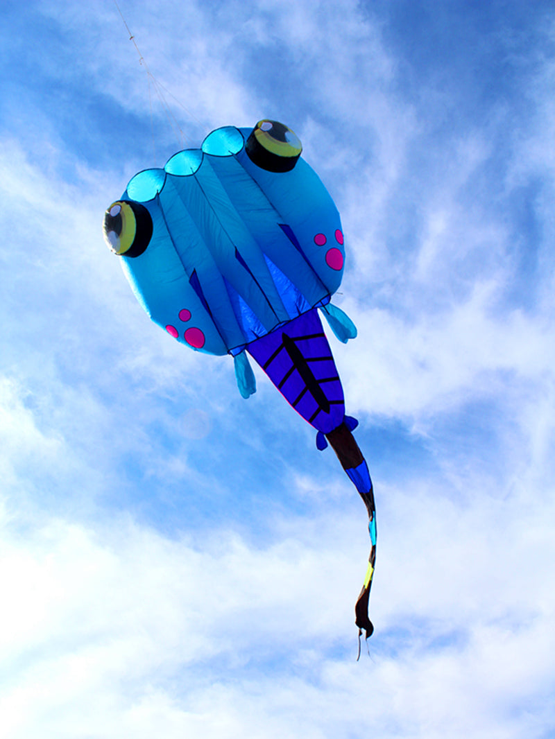 free shipping large tadpole kite fabric soft kites for adults reel toy animal kite professional kite octopus factory parachute
