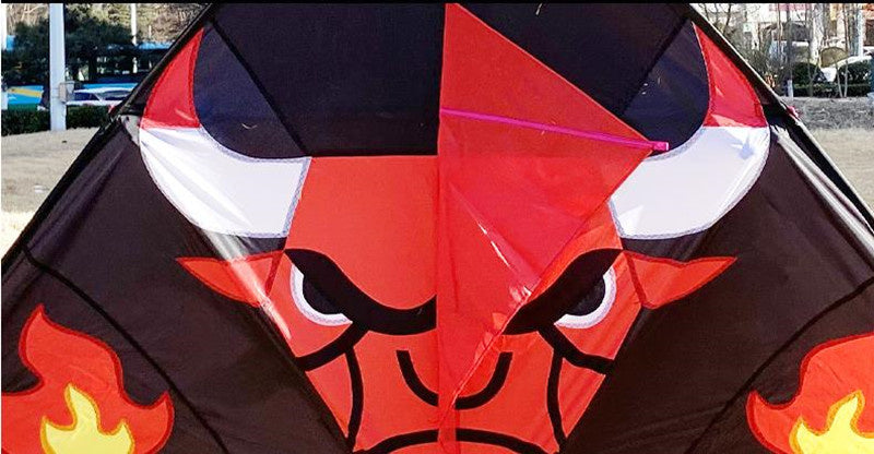 free shipping large bull kite ripstop nylon kite flying cow kite tails weifang factory child kite toys outdoor parachute surf