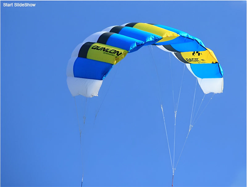 free shipping dual line kites for adults flying rainbow sports beach stunt kite outdoor kitesurf power parachute cerf volant