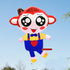 free shipping monkey soft kite outdoor flying toys kites for kids cerf volant weifang animal kite ripstop nylon cometa pendant