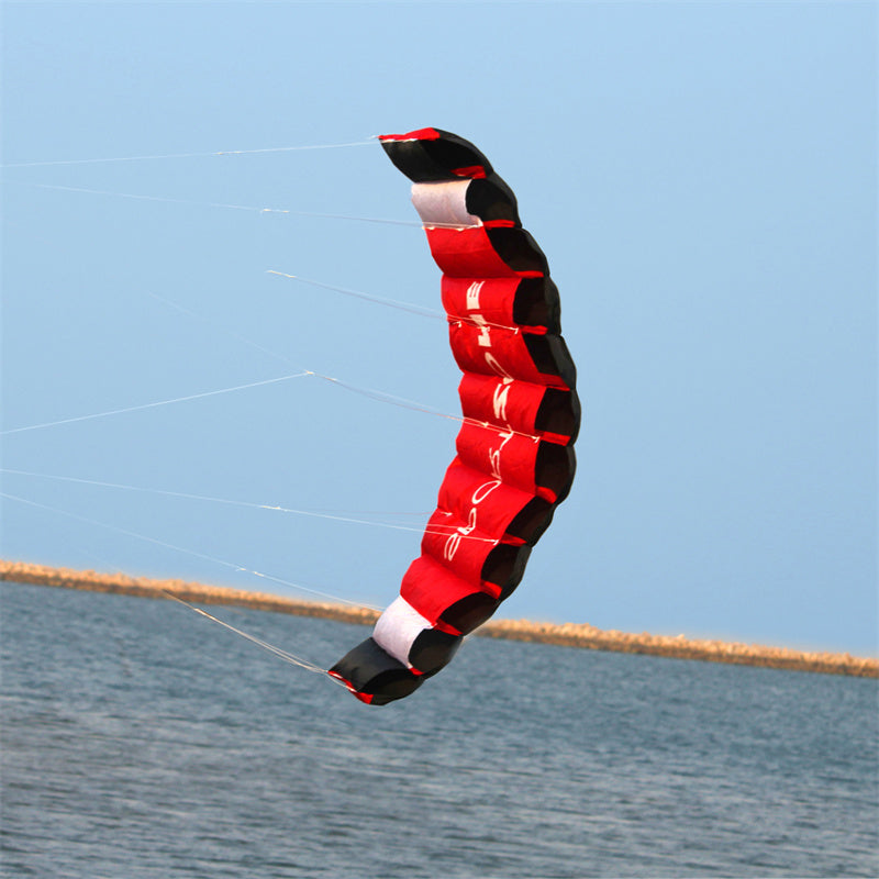Free Shipping Outdoor Fun Sports New Parafoil 1.8m Dual Line Power Kites /Stunt Kite Good Flying Factory Outlet