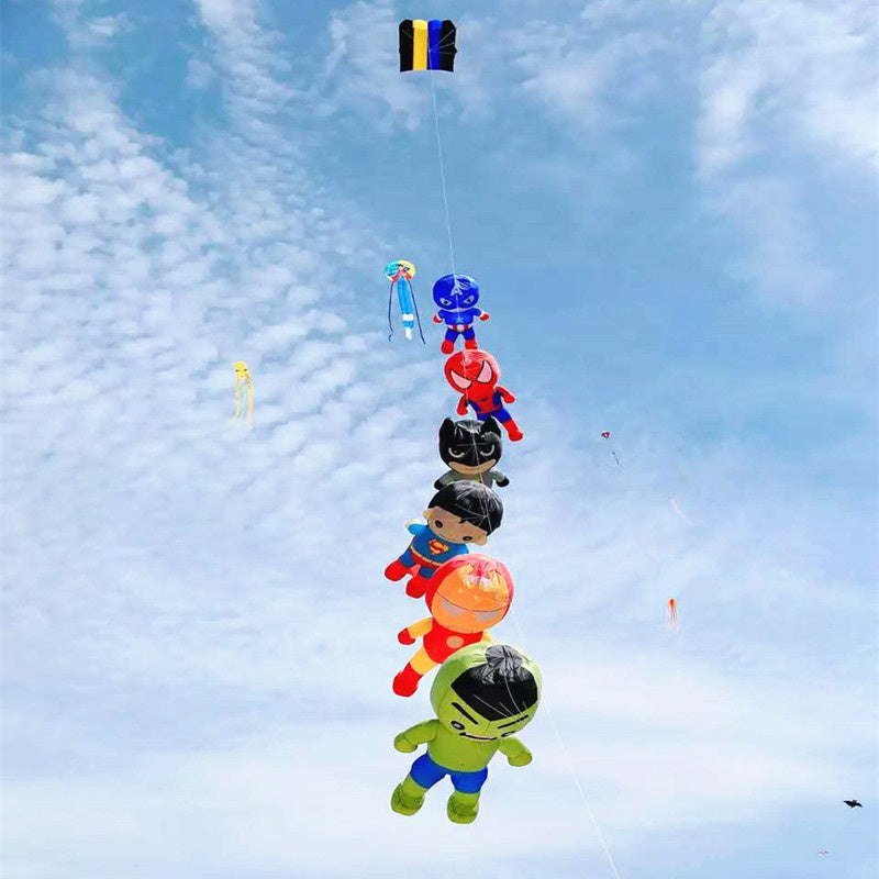 free shipping large soft kite fly superhero kite windsock weifang big kite wheel albatross outdoor sport for adults trilobites