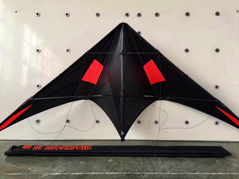 free shipping 240cm professional kites blackjazz 3 dual line stunt kites Freilein kite factory outdoor sports games loud