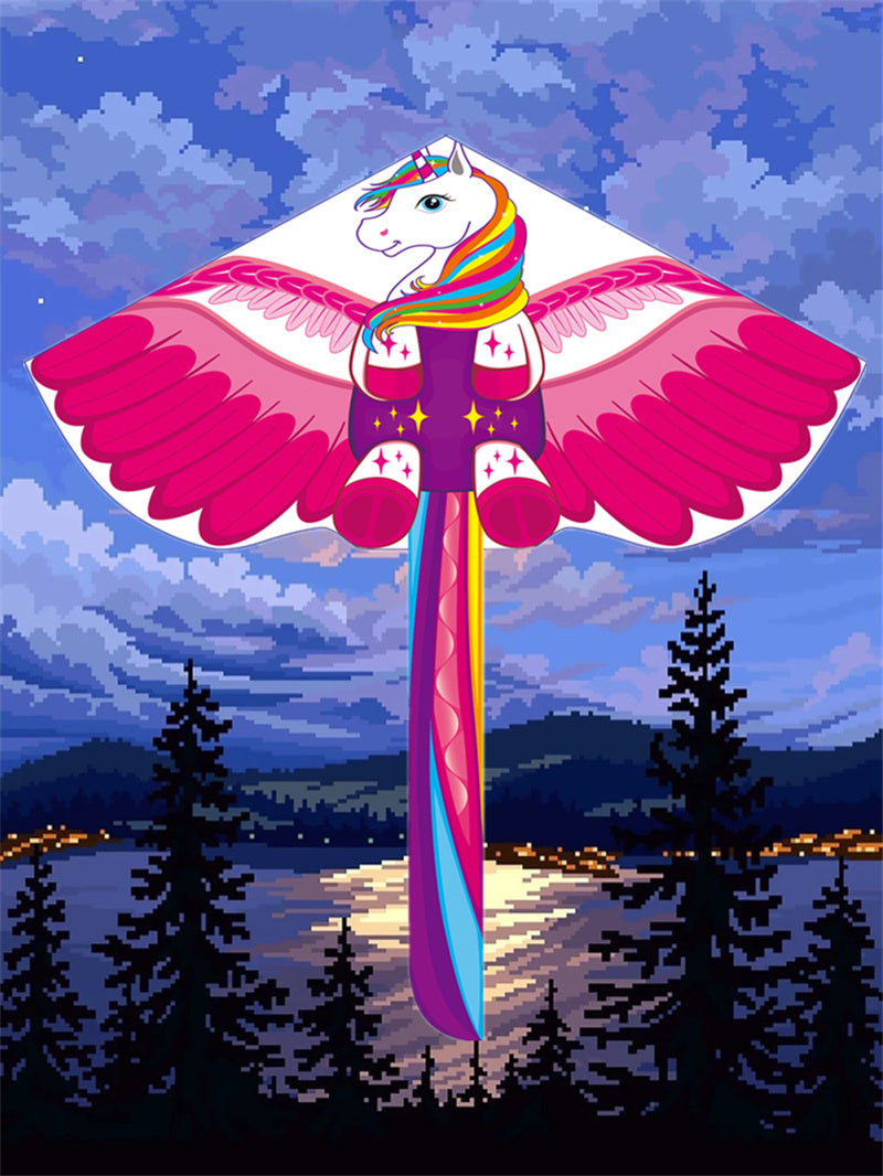 free shipping 3d dragon kite for kids kite nylon toys fly kites children kite line weifang bird kite factory ikite eagle