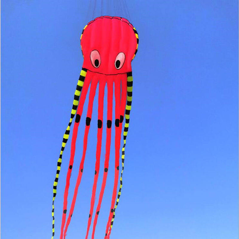 free shipping 8m large octopus kites adults kite flying reel ripstop nylon fabric kevlar line paragliding weifang kite koi carp