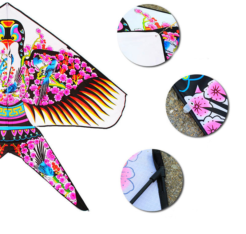 free shipping large swallow kite flying toys wheel chinese traditional kite nylon fabric ripstop kids kite weifang kite factory