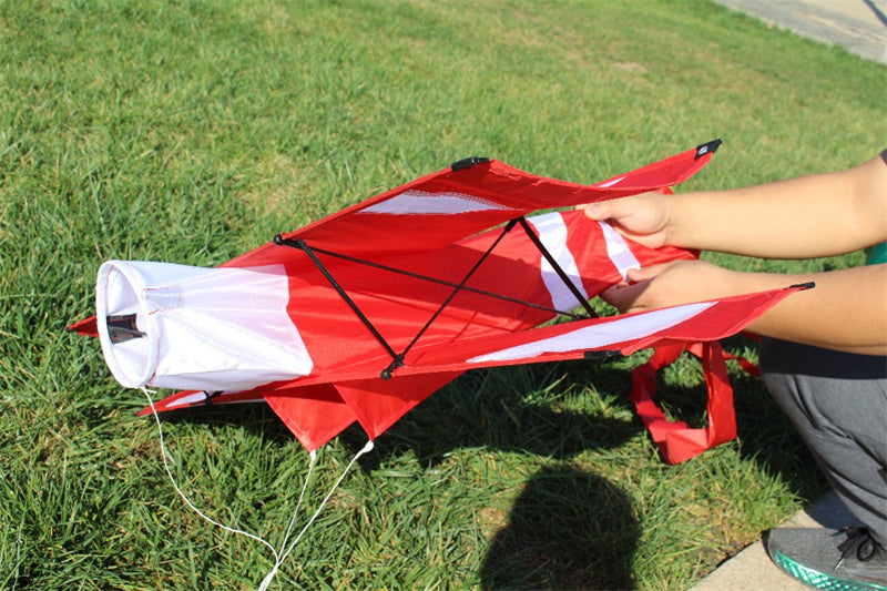 Free Shipping New High Quality 3D Single Line Red Plane Kite Sports Beach With Handle and String Easy to Fly Factory Outlet