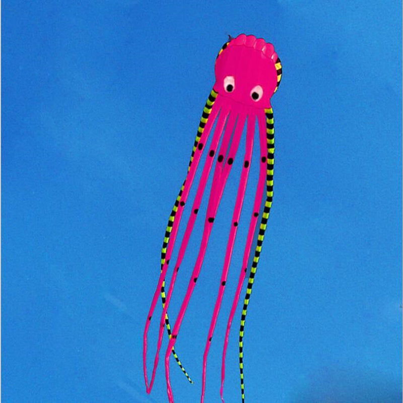 free shipping 8m large octopus kites adults kite flying reel ripstop nylon fabric kevlar line paragliding weifang kite koi carp