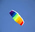 free shipping rainbow dual line stunt power kite large Parafoil kites for adults flying kitesurf new beginner factory parachute