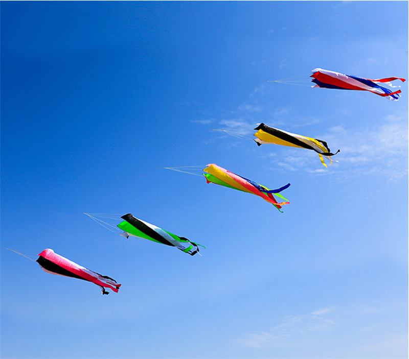 free shipping large kite windsocks flying nylon kites for kids string line delta kite pendant outdoor fun toys parafoil kites