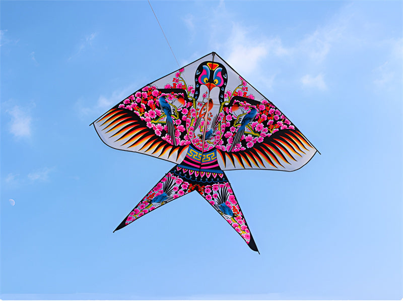 free shipping large swallow kite flying toys wheel chinese traditional kite nylon fabric ripstop kids kite weifang kite factory