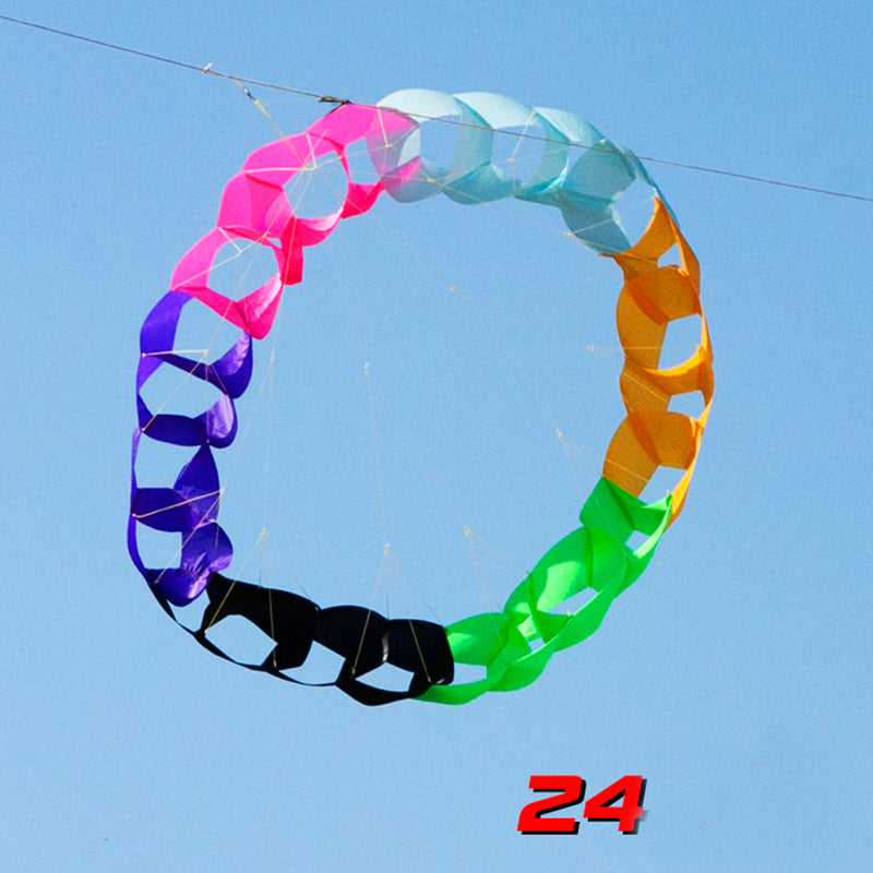 free shipping 3d kite 96 circles holes pendant kite windsocks soft kite outdoor toys large kite factory octopus kite hawk ikite