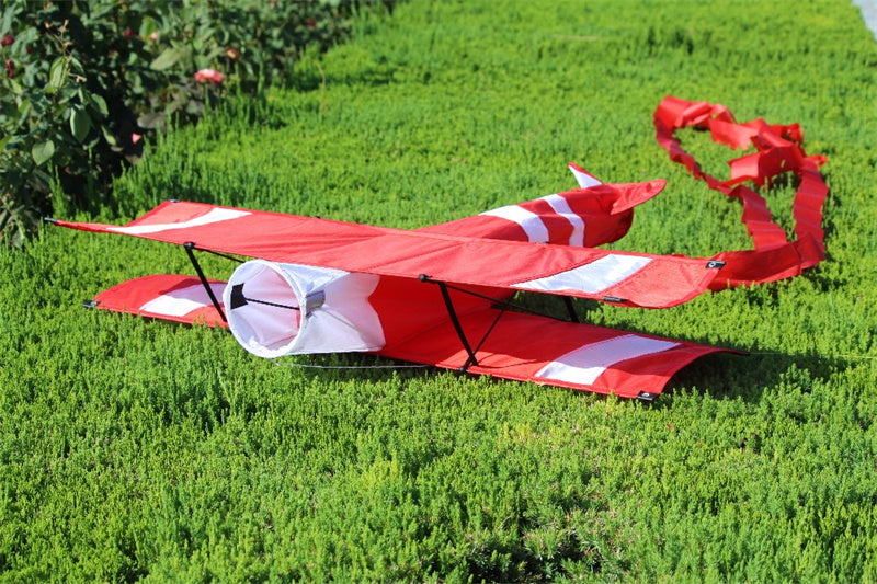 Free Shipping New High Quality 3D Single Line Red Plane Kite Sports Beach With Handle and String Easy to Fly Factory Outlet
