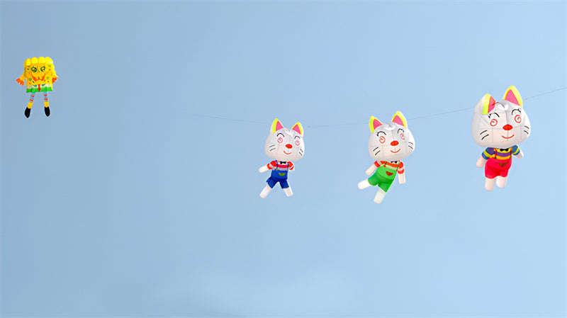 free shipping 3d inflatable kites pendant large cat kite windsock soft kites cartoon children kite factory ikite fly weifang new