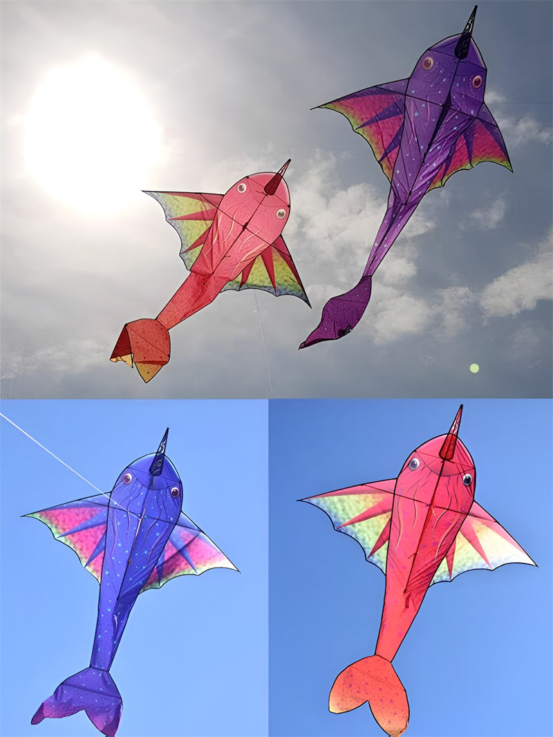 free shipping large fish kite for adults flying line outdoor toys 3d kite cartoon kite ripstop nylon fabric weifang kite factory
