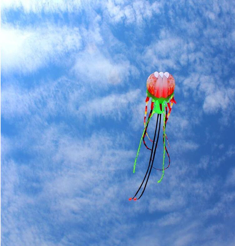 free shipping jellyfish kite flying soft kite reel for adults kites walk in sky octopus kites trilobites kites professional kite