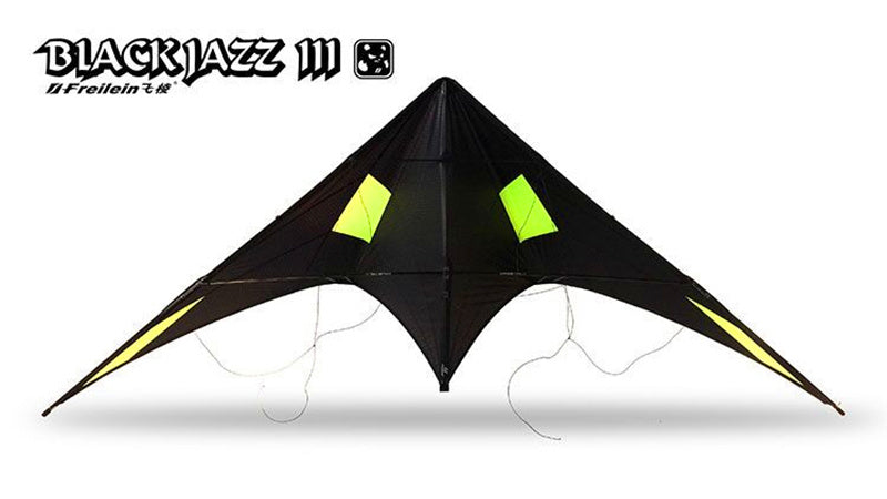 free shipping 240cm professional kites blackjazz 3 dual line stunt kites Freilein kite factory outdoor sports games loud