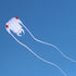 free shipping large soft kite fly white trilobites kite windsock weifang big kite wheel for adults outdoor sport kevlar octopus