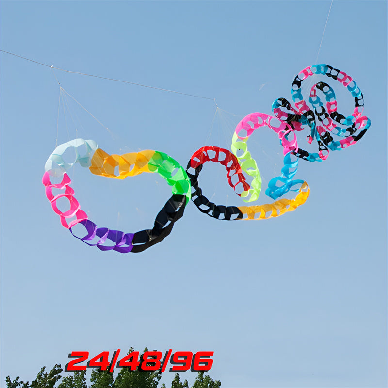 Free Shipping Snake Kite Spinning Line Laundry Soft Inflatable Kite Outdoor Hanging Best 30D Ripstop Nylon Fabric with Bag