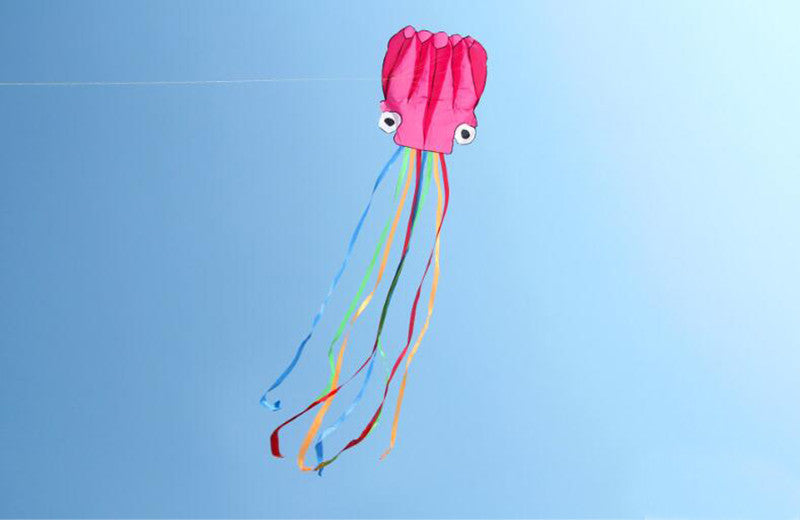 free shipping children kite flying toys octopus kite inflatable kites factory walk in sky outdoor fun ikite professional winds
