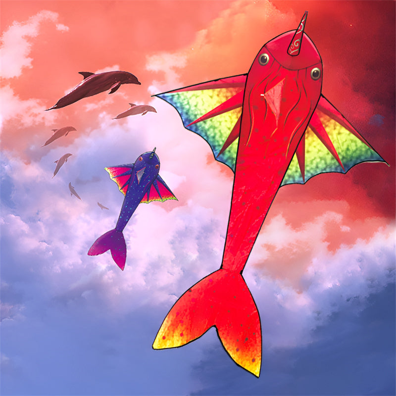 free shipping large fish kite for adults flying line outdoor toys 3d kite cartoon kite ripstop nylon fabric weifang kite factory