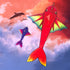 free shipping large fish kite for adults flying line outdoor toys 3d kite cartoon kite ripstop nylon fabric weifang kite factory