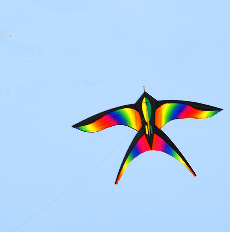 free shipping rainbow bird kite for kids kite nylon toys flying kites children kite line weifang large kite factory ikite store