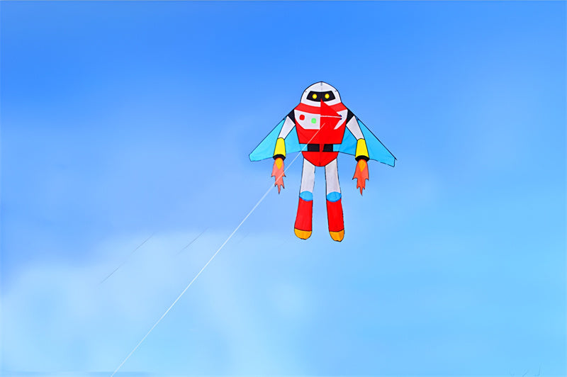 free shipping robot kite for kids kites string line nylon fabric pro line large eagle kite weifang kite factory bird kite ikite