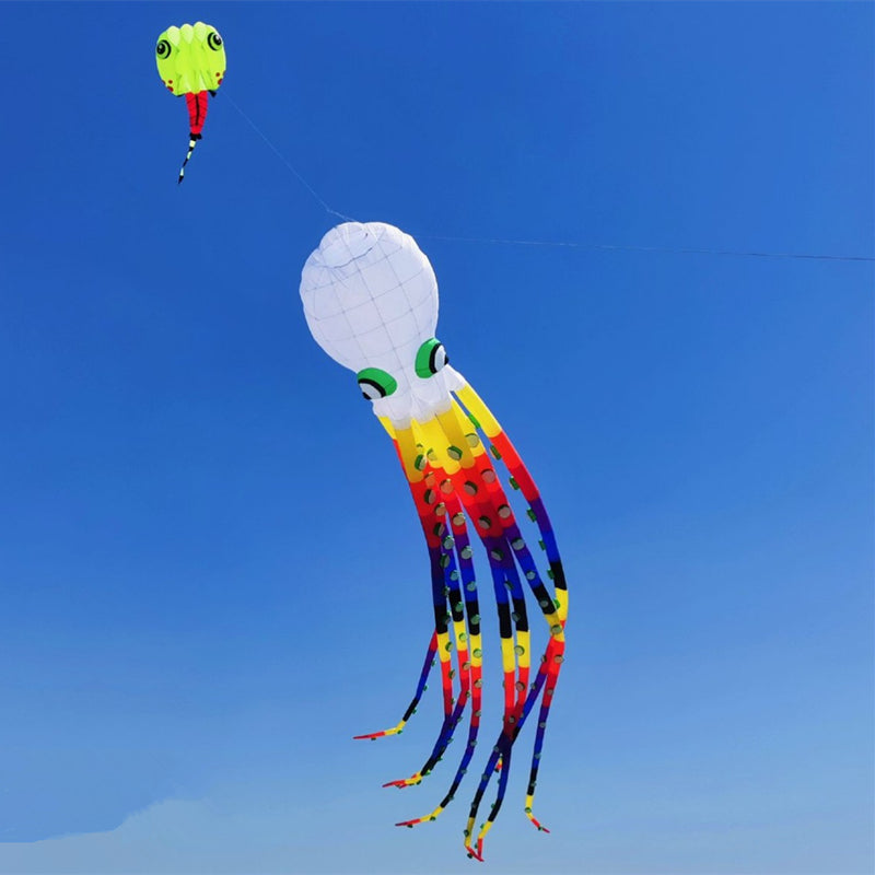 free shipping new 13m large octopus kites for adult flying toys kite reel ripstop nylon kevlar paragliding outdoor