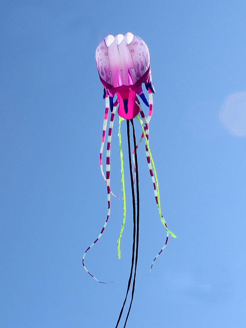 free shipping jellyfish kite flying soft kite reel for adults kites walk in sky octopus kites trilobites kites professional kite