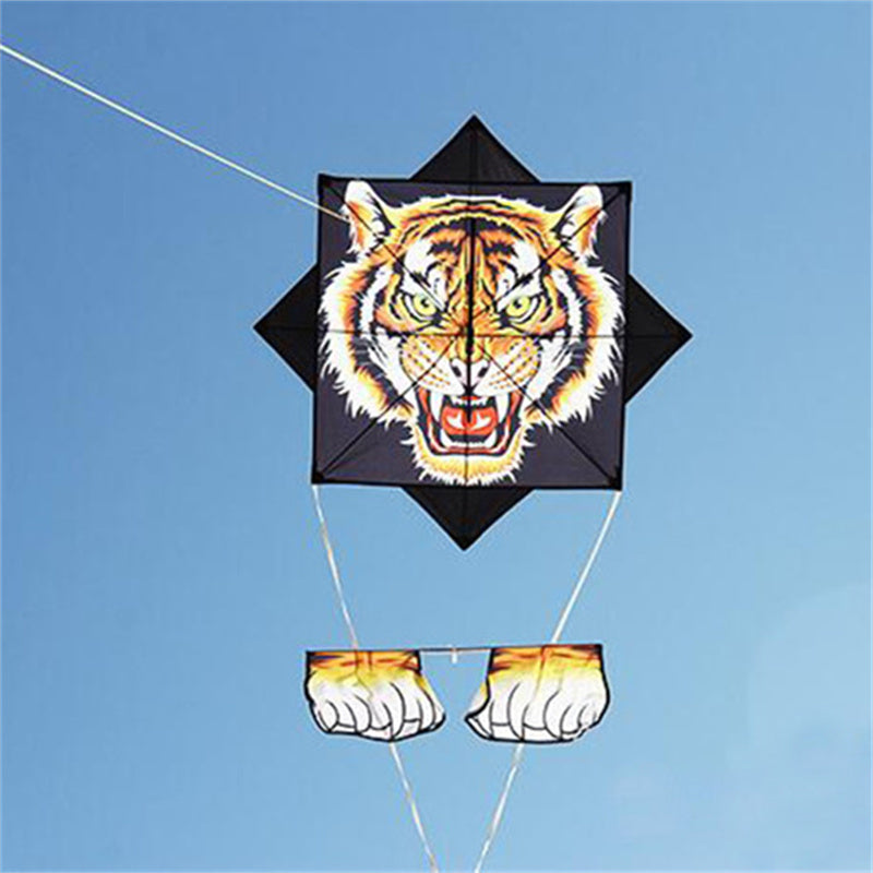 free shipping gossip tiger kite fly for outdoor toys parachute kites eagle latawiec reel cartoon children kites veleta livre