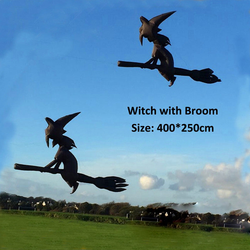 free shipping large inflatable kite Witch kite flying 3d kite for adults professional kite string line outdoor game trainer kite