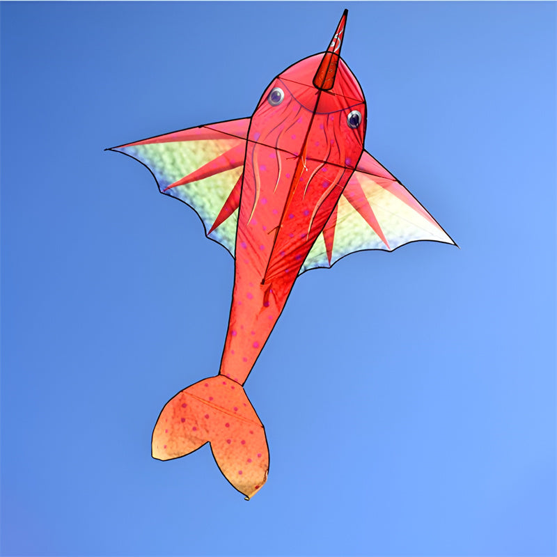 free shipping large fish kite for adults flying line outdoor toys 3d kite cartoon kite ripstop nylon fabric weifang kite factory