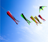 free shipping large kite windsocks flying nylon kites for kids string line delta kite pendant outdoor fun toys parafoil kites