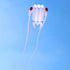 free shipping large soft kite fly white trilobites kite windsock weifang big kite wheel for adults outdoor sport kevlar octopus