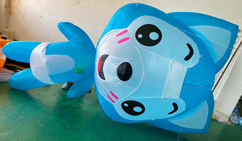 free shipping 3d kite fox kites pendant large kite windsocks inflatable kites cartoon children kites factory ikite fly albatross