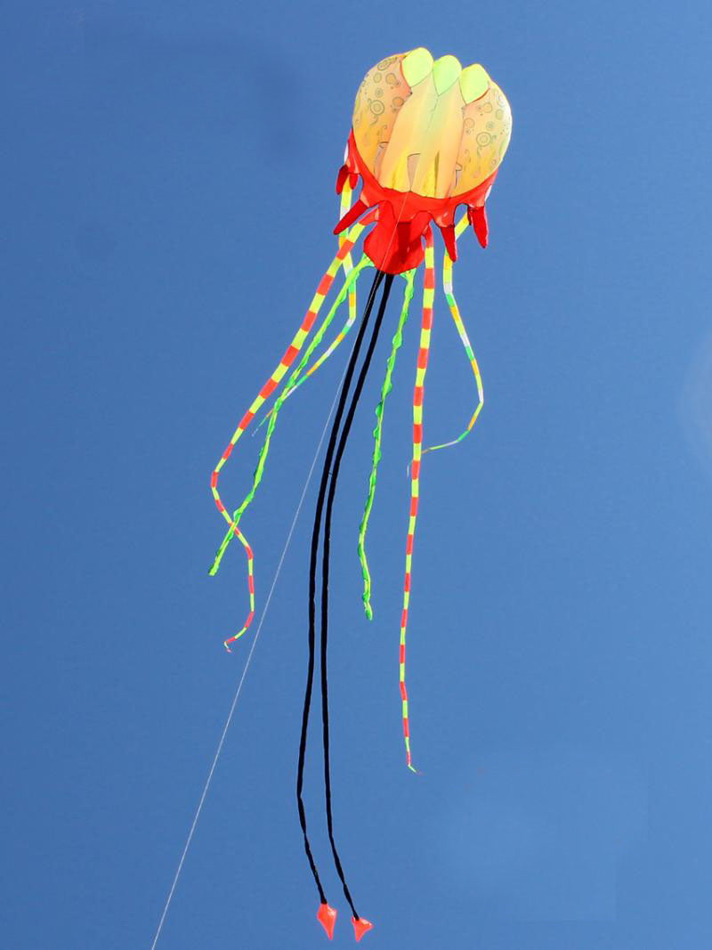 free shipping jellyfish kite flying soft kite reel for adults kites walk in sky octopus kites trilobites kites professional kite
