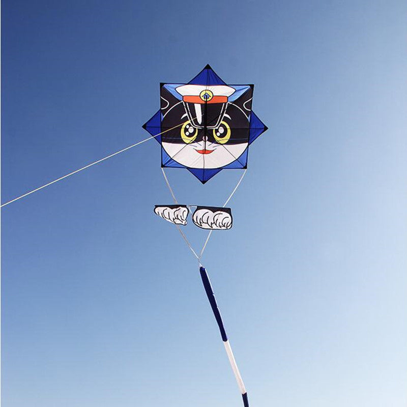 free shipping gossip cartoon cat kite fly for outdoor toys for kids parachute kites latawiec reel children kites veleta livre