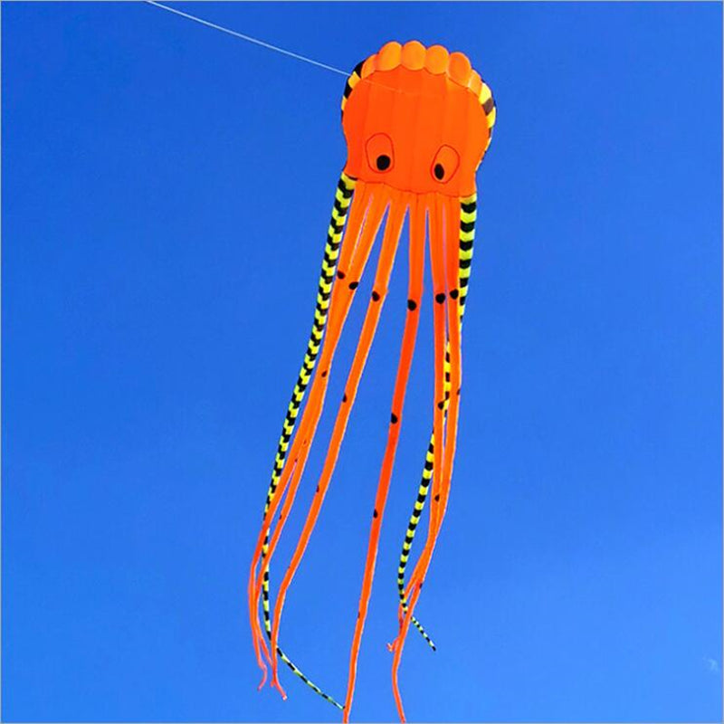 free shipping 8m large octopus kites adults kite flying reel ripstop nylon fabric kevlar line paragliding weifang kite koi carp