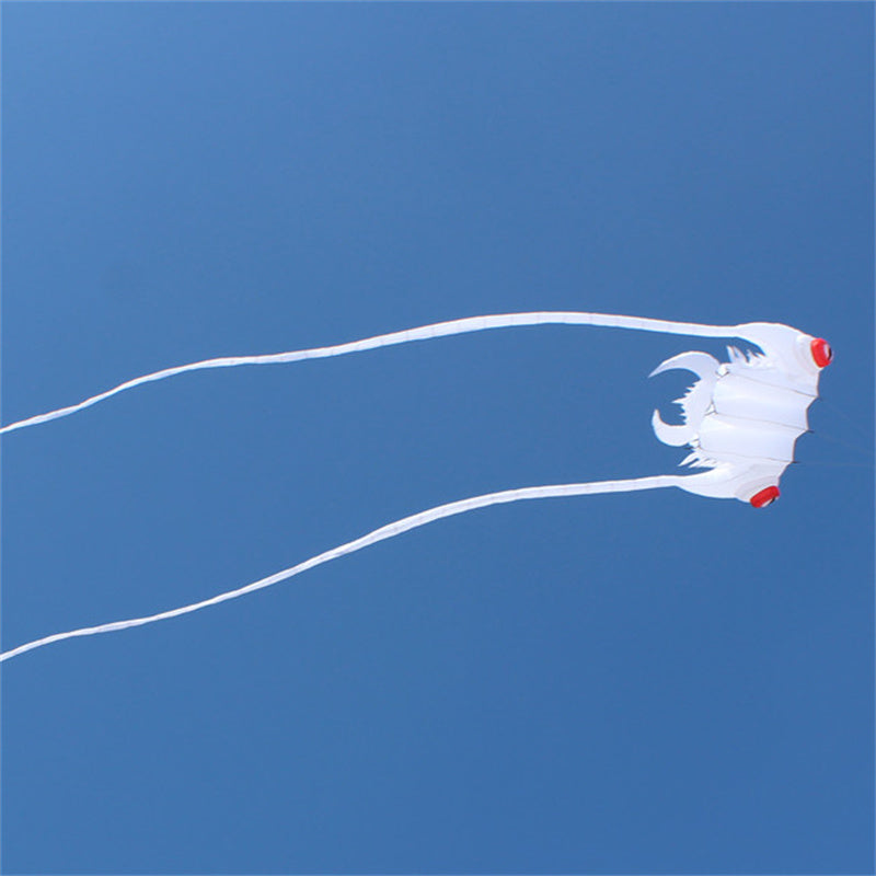 free shipping large soft kite fly white trilobites kite windsock weifang big kite wheel for adults outdoor sport kevlar octopus