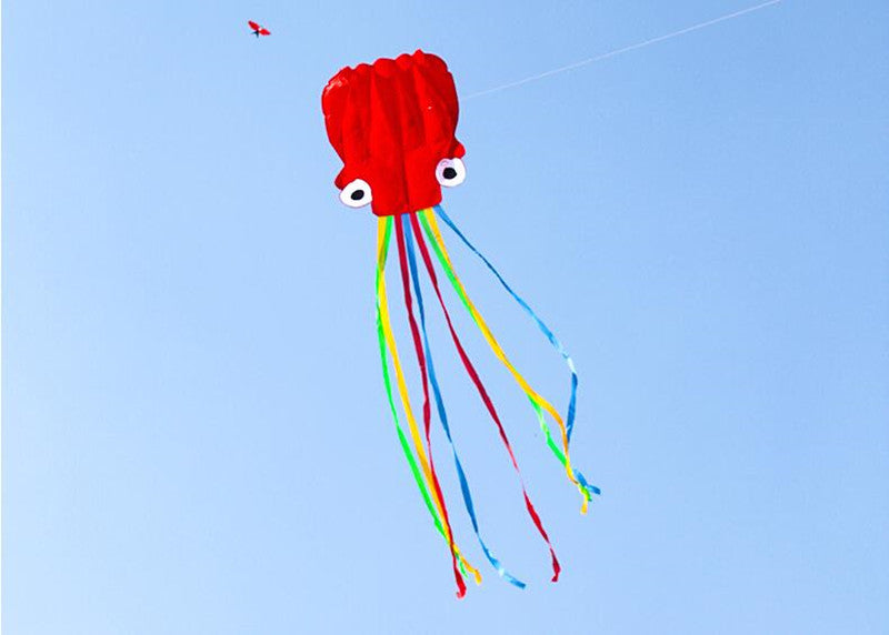 free shipping children kite flying toys octopus kite inflatable kites factory walk in sky outdoor fun ikite professional winds