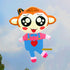 free shipping monkey soft kite outdoor flying toys kites for kids cerf volant weifang animal kite ripstop nylon cometa pendant